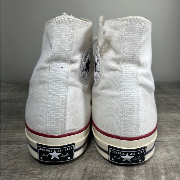 Converse Chuck Taylor 10 All Star Mens White Sneakers Kicks Shoes Size 11.5 - Picture 6 of 9